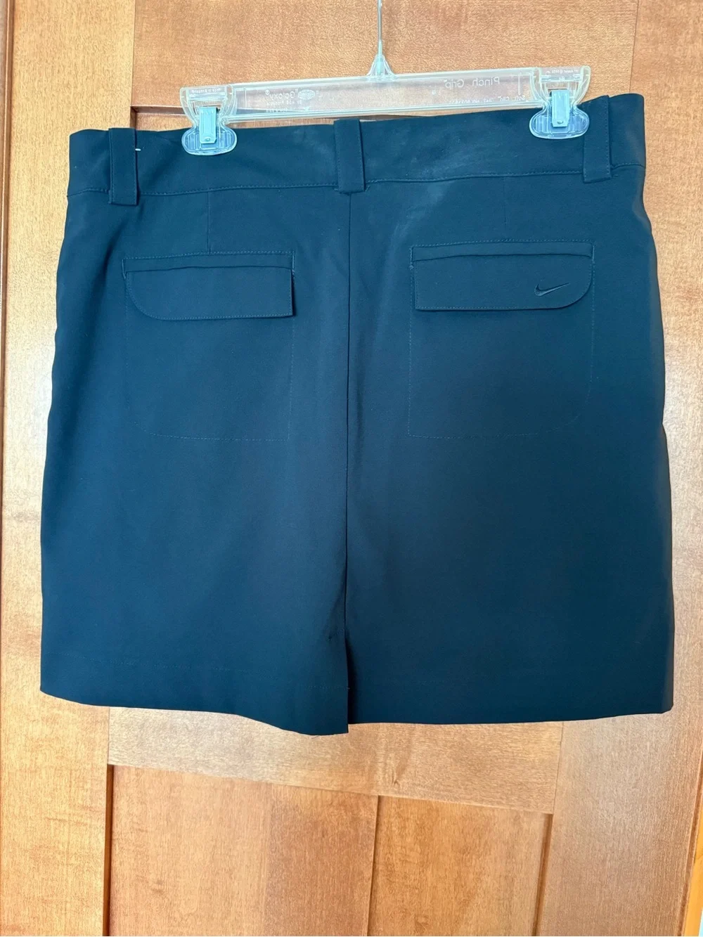 Nike Black Mini Skort with Double-Button Waist